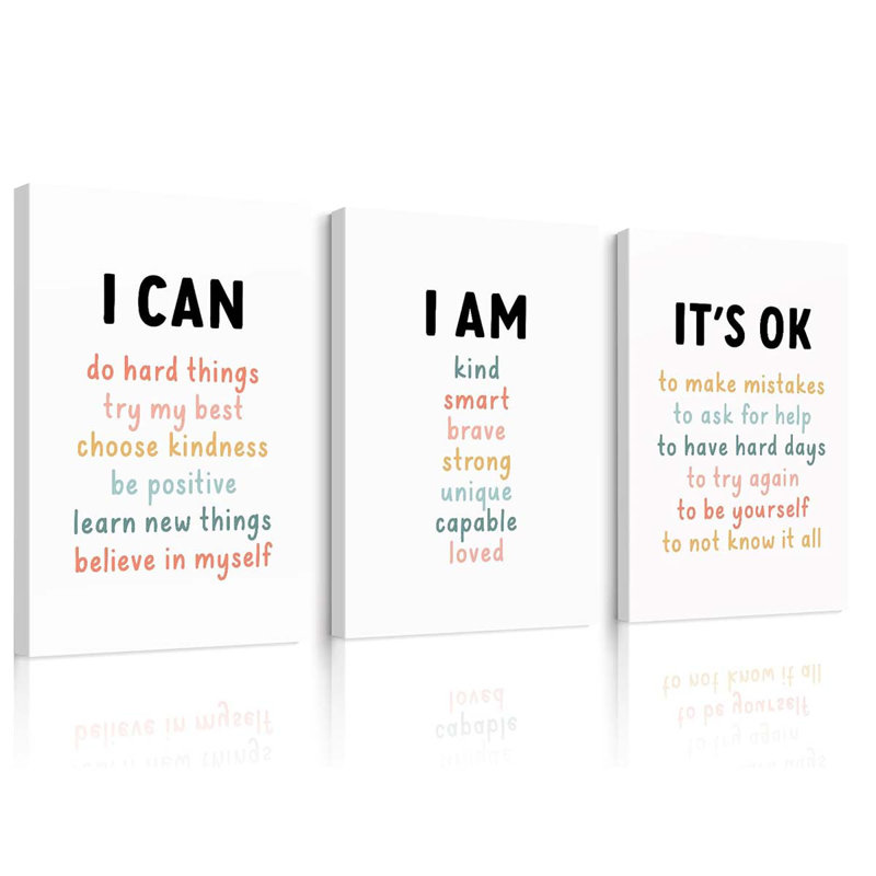 3 Piece Wrapped Canvas Print, 60 cm H x 40 cm W
