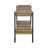 Metal Frame Console Table With Bottom Shelf, Console Table For Indoor