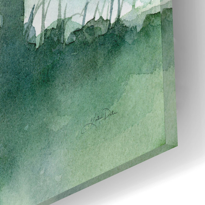 «Forest Light» par Katrina Pete, art mural en verre acrylique, H 16 po x l 12 po x P 0,13 po