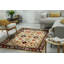 Tapis oriental ivoire en laine noué à la main Violet-2086244431