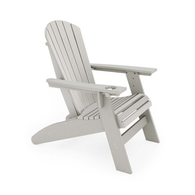 St. Simons Curved Back Adirondack Chair – Durable HDPE Poly Lumber For Ultimate Outdoor Comfort And Style