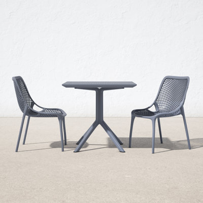 Farrah Patio 3 Piece Bistro Set