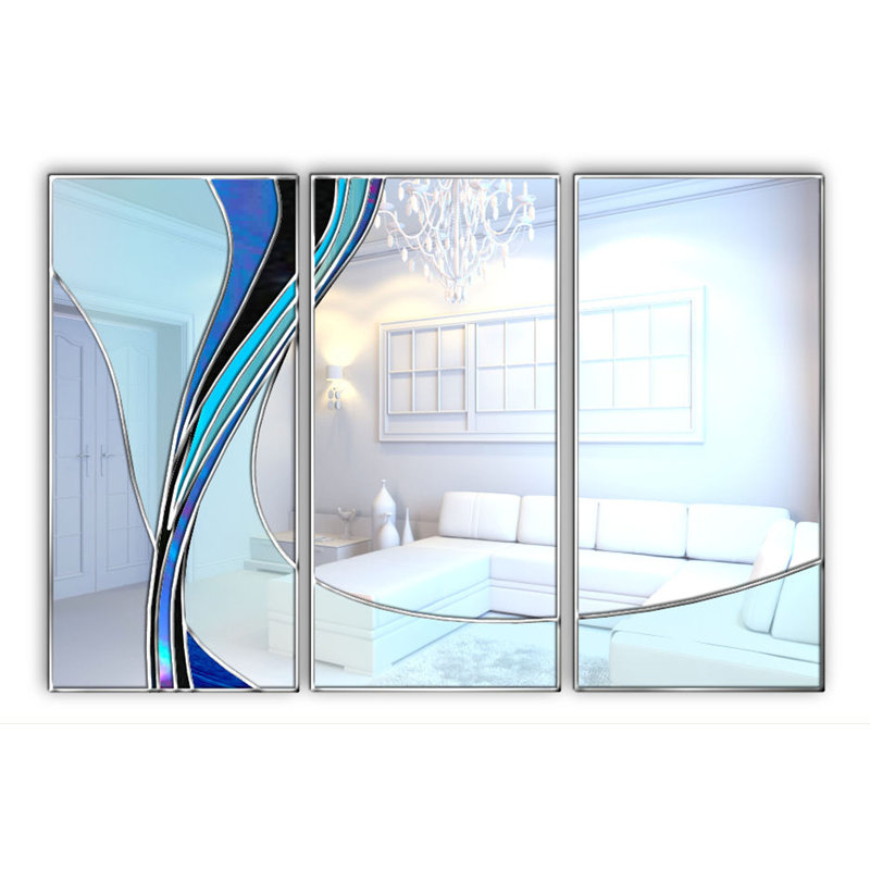 Iserman Flat Wall Mirror, Blue