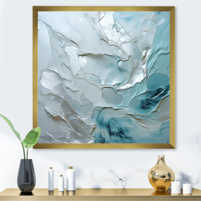 Silver Shimmer - Abstract Landscape Canvas Wall Art