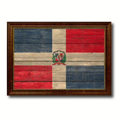 Dominican Republic Country Flag Print on Canvas