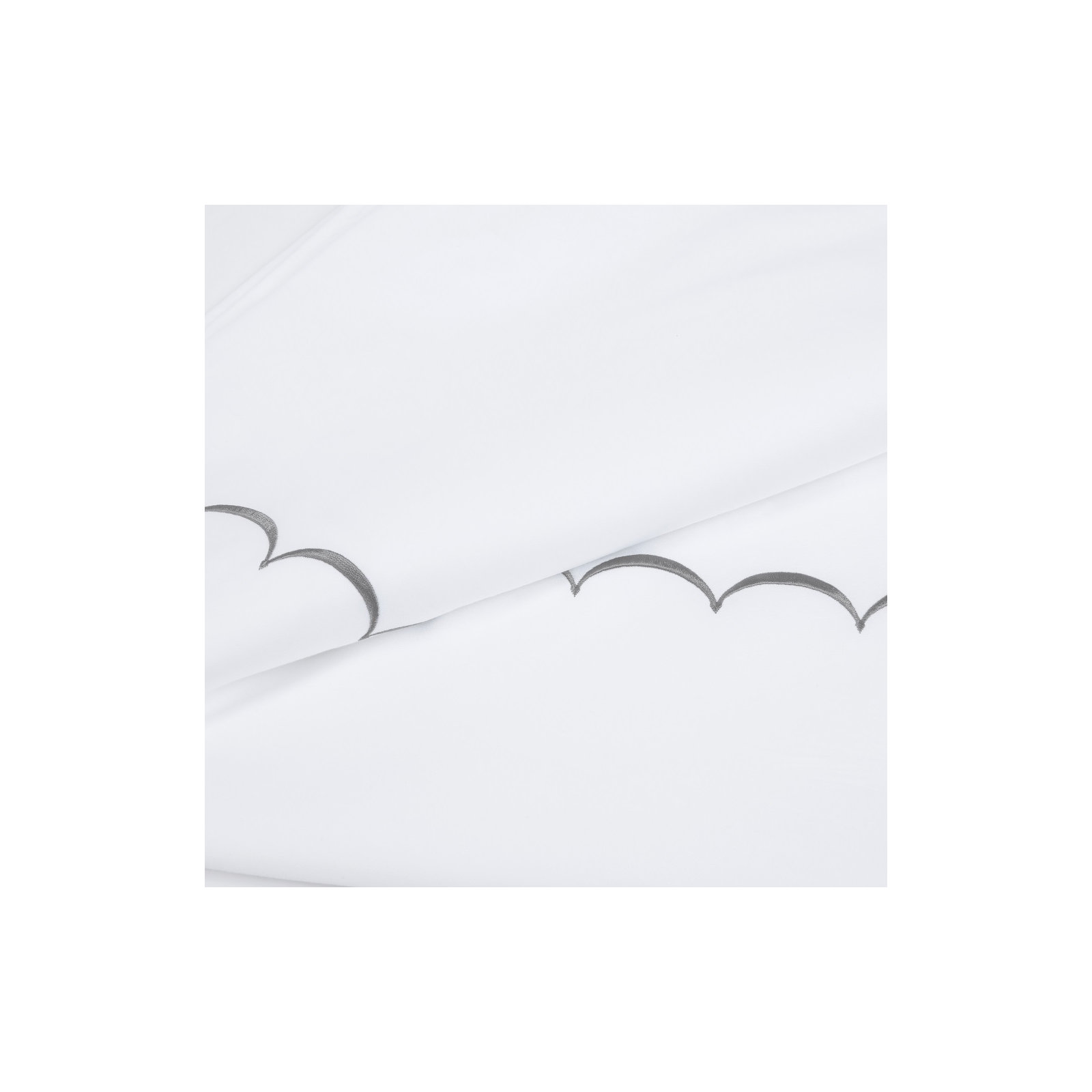Camillo Sateen Sheet Set, King Sheet Set + Fitted Sheet + 2 Pillowcases, Gray