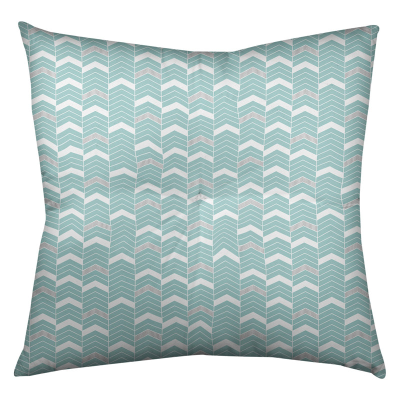 Coussin Rhonda, 30 po x 30 po, Bleu sarcelle/Gris