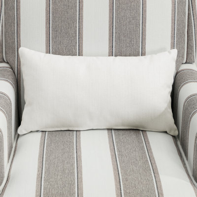 Classic Upholstered Armchair with Nailhead Trim and Solid Wood Leg