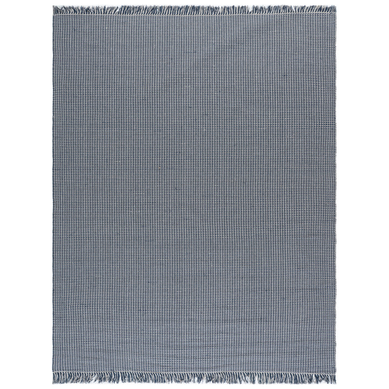 Bester Hand Woven Cotton Solid Color Rug, Rectangle 8' x 10'