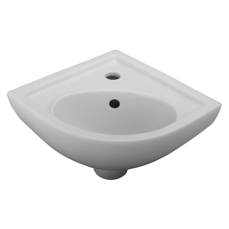 Barclay 14.38'' Vitreous China Specialty Bathroom Sink with Overflow, White