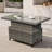 Rectangular Wicker Adjustable Outdoor Dining Table-94394877-94394878
