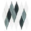Zeille Glass and Metal Arabesque Mosaic Tile-65638415