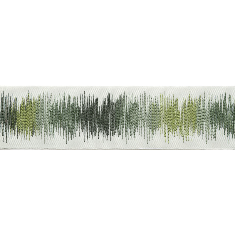 Tissu de bordure à résonances, Vert/jaune