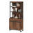 Aadam  Modern 72" Tall Bookcase With Metal Base, Adjustable Shelves, and Storage Cabinets-1034886229-1014579162