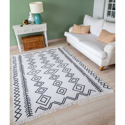 Portwood Cotton Argyle Indoor Rug