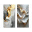 Grey And Gold Abstract Marble I - Marble Wall Art 2 Pieces Set-1775591094-1775591049-1775591048