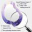 Lavande Serenity 4 - Herbes de forme irrégulière avec miroir unique, grand miroir mural asymétrique mauve, impression sur métal