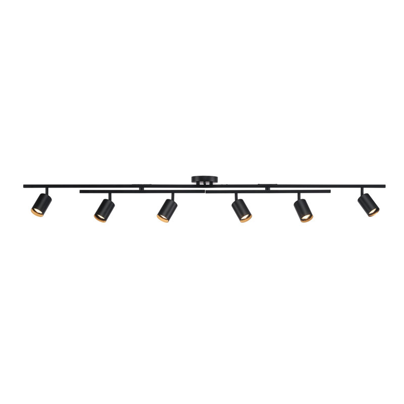 64.25'' 6 -Light Fixed Track Track Kit with Dimmable and Adjustable Head