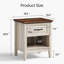 L'ensemble de chambre à coucher 3 pièces comprend une commode à 9 tiroirs et deux tables de chevet-1557646539