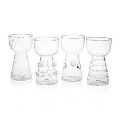 Ensemble de 4 vases en verre Amélie