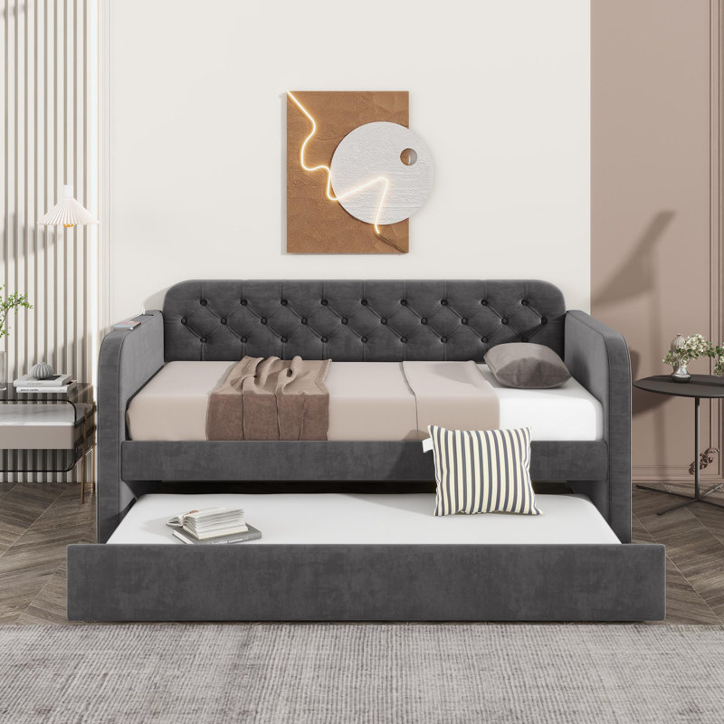 Delancy Upholstered Daybed Bed