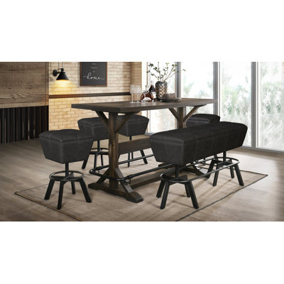 Valmont Brown Dining Room Set