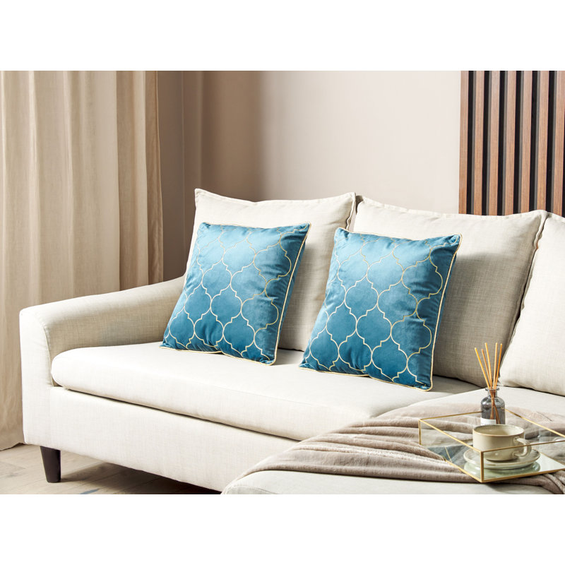 Crowborough Square Cushion, Blue