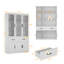 Vitrine 6 portes 2 tiroirs au design moderne