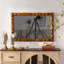 Miroir mural rétro en bois sculpté