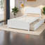 Lits en bois peu encombrants avec rangement, conception moderne simple pour la maison