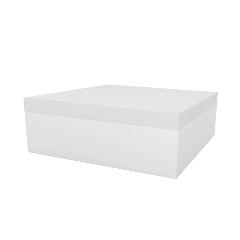 Repose-pieds d'extérieur avec coussin Jut, Blanc