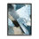 «Layered Scribble Shapes Abstract Blue Accent Forms» par Grace Popp - peinture à cadre flottant sur toile