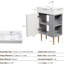 Meuble-lavabo 21,6 po gris 24vb06-21mgr avec lavabo en céramique. Attrait moderne. Fabrication en bois. Grandes options de rangement. Assemblage requis Style élégant. Matériau de qualité. Espaces. Hygiénique et requis