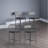 Bar Stools  With Footrest, Upholstered Bar Chairs With Back, Counter Height Barstools, Set Of 4-105504449