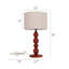 Solid Wood and Iron Desk Table Lamp