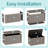 150 Gallon Water Resistant Resin Lockable Deck Box,All-Weather Outdoor Storage-111109067
