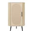 Armoire de coin autoportante avec une hauteur de 40,11 po, une base en métal, un bel espace de petit poids de 34,44 lb, un stratifié réglable, absorbant