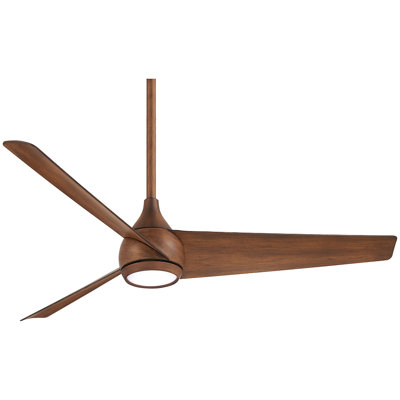 52'' 3 - Blade LED Smart Standard Ceiling Fan with Remote Control and Light Kit Included