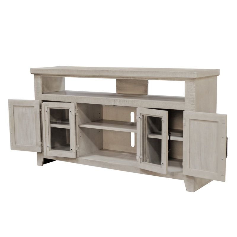 Willow Creek 60" TV Console, White Wash, White Wash