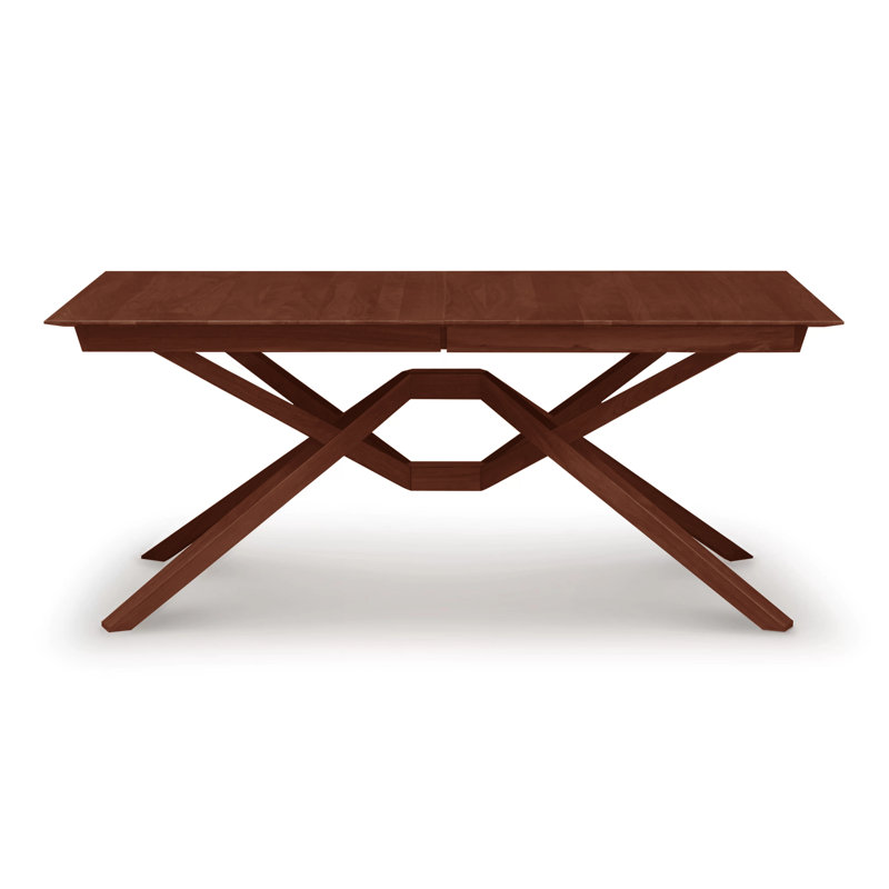 Exeter 48" Fixed Solid Wood Dining Table, Cognac Cherry, 84" L x 48" W