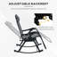 Chaise berçante d'extérieur en métal Mattson-1470532057