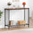 Console Table, Sofa Tables Narrow Entryway Table With Glass Shelf And Metal Frame, 33.5” Behind Couch Table Industrial Hallway Table For Living Room, Foyer, Bedroom-1867169873-1867169868-1867192699