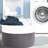 Hand Woven Fabric Laundry Basket with Handles