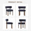Upholstered Solid Wood Dining Chair Side Chair-1847099153