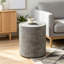 Table de bout ronde avec base robuste-129474297