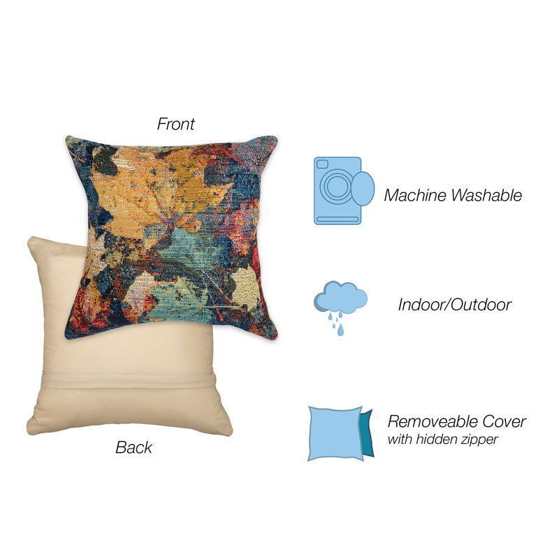 Marina Fall in Love Multicolor Rectangular Indoor/Outdoor Pillow