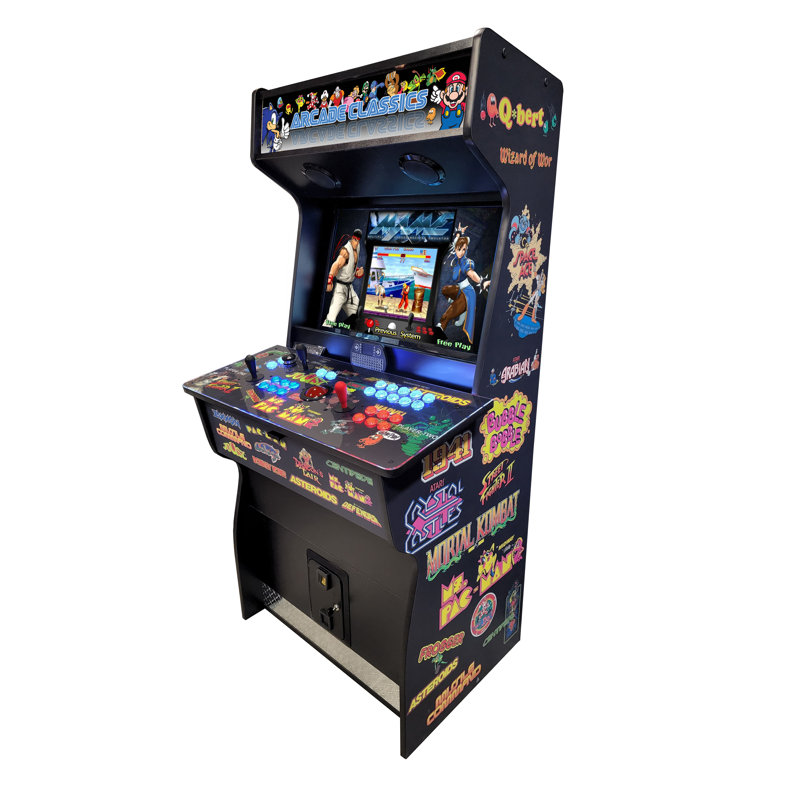N2fun Mame/Hyperspin 4 Player Plug-in Full Size Arcade Machine with 31000 Games Included