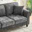 Canapé Chesterfield à accoudoirs roulés avec tête de clou 85,62 po Gillianne-403810518