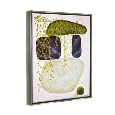 «Botanical Mossy Rock Shapes», art de la giclée encadrée par Jocelyn Benford