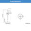 Free Standing Floor-Mount Double Post Toilet Paper Holder in Moderne Stainless Steel-111099377